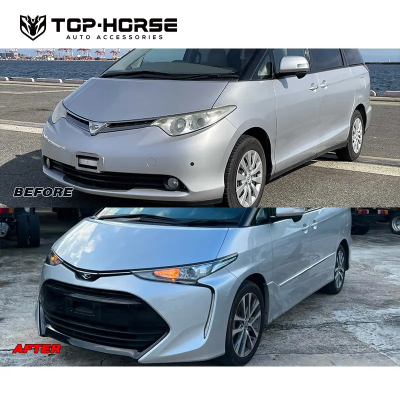 2006+ Old To New Conversion Kit For Toyota Estima Facelift Body Kit PP Material Bumper