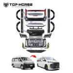  2024+Toyota Hiace Facelift Body Kit Upgrade Bumper Bonnet Head Lights Tail Lights