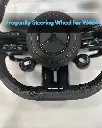 GLS63 AMG Alcantara Steering Wheel Black Leather X167
