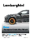 Dual-Tone Performance Aerospace-Grade Forged Wheels for Lamborghini Urus