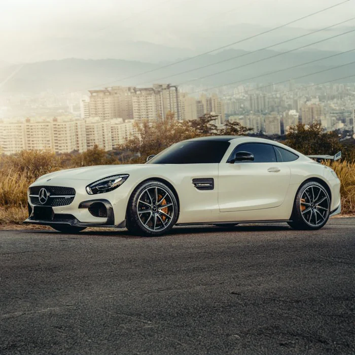 Mercedes Benz AMG GT S (C190/R190) Renntech Style Carbon Fibre Front Lip Spoiler 