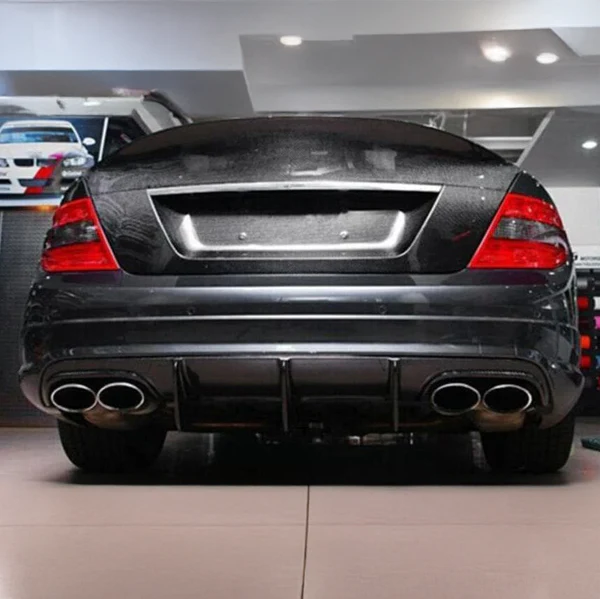 Mercedes Benz C63 (W204) Pre-Facelift Big Fin Style Carbon Fibre Rear Diffuser 