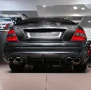 Mercedes Benz C63 (W204) Pre-Facelift Big Fin Style Carbon Fibre Rear Diffuser 