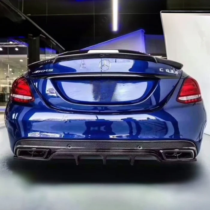 Mercedes Benz C63 AK Style Carbon Fibre Exhaust Tips (W205/C205/A205/S205) 