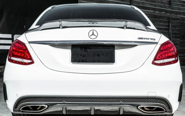 Mercedes Benz C-Class/C43/C63 (W205) Renntech Style Carbon Fibre Rear Spoiler 