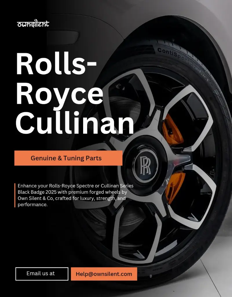 FORGED WHEELS / RIMS for ROLLS-ROYCE GHOST, SPECTRE, PHANTOM, CULLINAN, WRAITH & DAWN