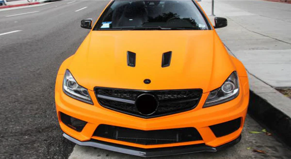 Mercedes Benz C-Class (W204) C63 Style Gloss Black Front Grille 