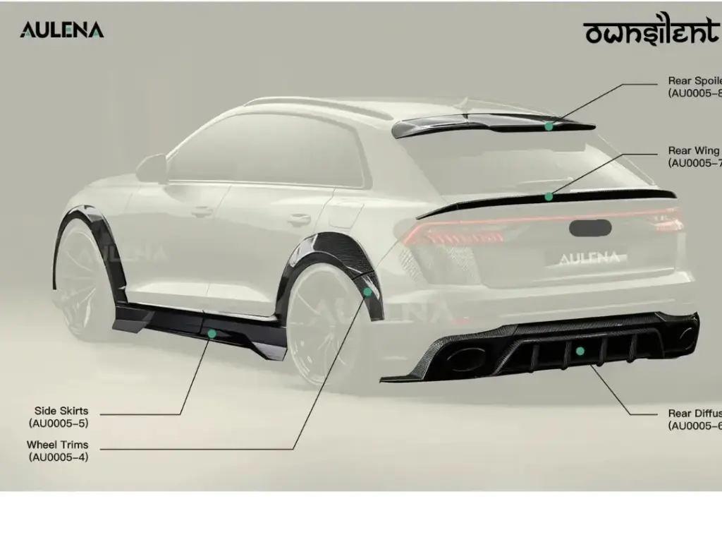 AUTHENTIC AULENA DRY CARBON WIDE BODY KIT for AUDI RSQ8 4M 2020+