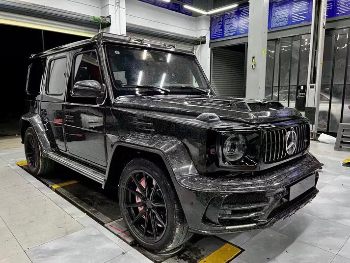 Forged Carbon Fiber Body Kit For Mercedes Benz G63 Upgrade your Mercedes Benz G63 with a lightweight forged carbon fiber body kit. High-tech construction provides increased strength and reduced weight compared to traditional body kits, with improved handling and performance benefits. Get ready to experience the power of cutting-edge tech!