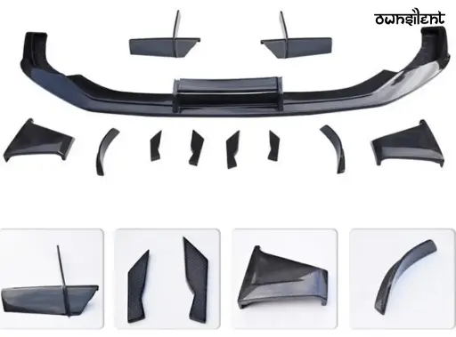 DRY CARBON FRONT LIP for AUDI A7 C8 4K8 2018 - 2023